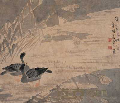 边寿民 庚戌（1730年）作 芦雁 镜心 99.5×86cm